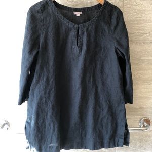 J. Jill linen 3/4 sleeve tunic top